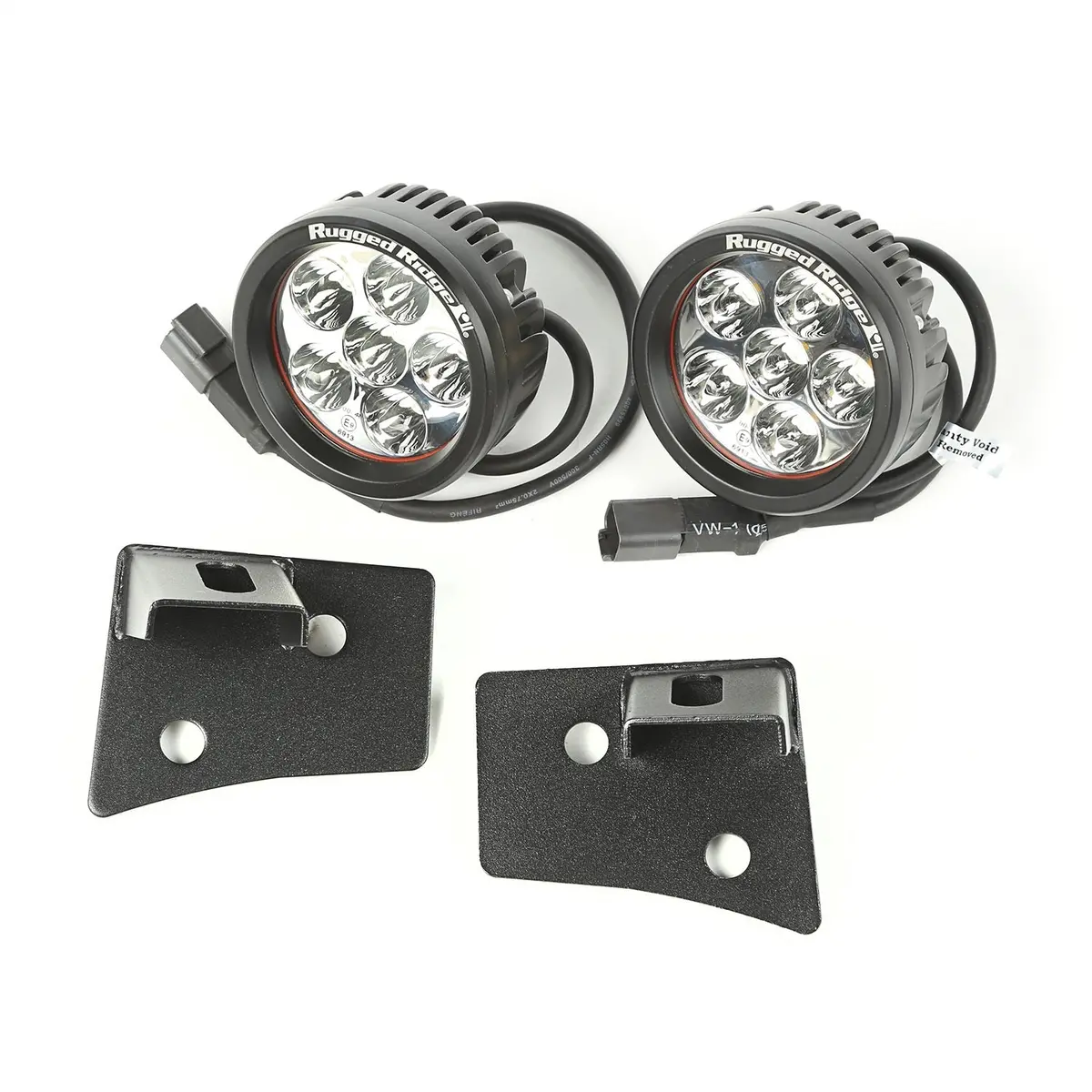 Rugged Ridge 11027.17 Windshield Bracket Led Light Kit Fits 07-18 Wrangler (Jk) 1