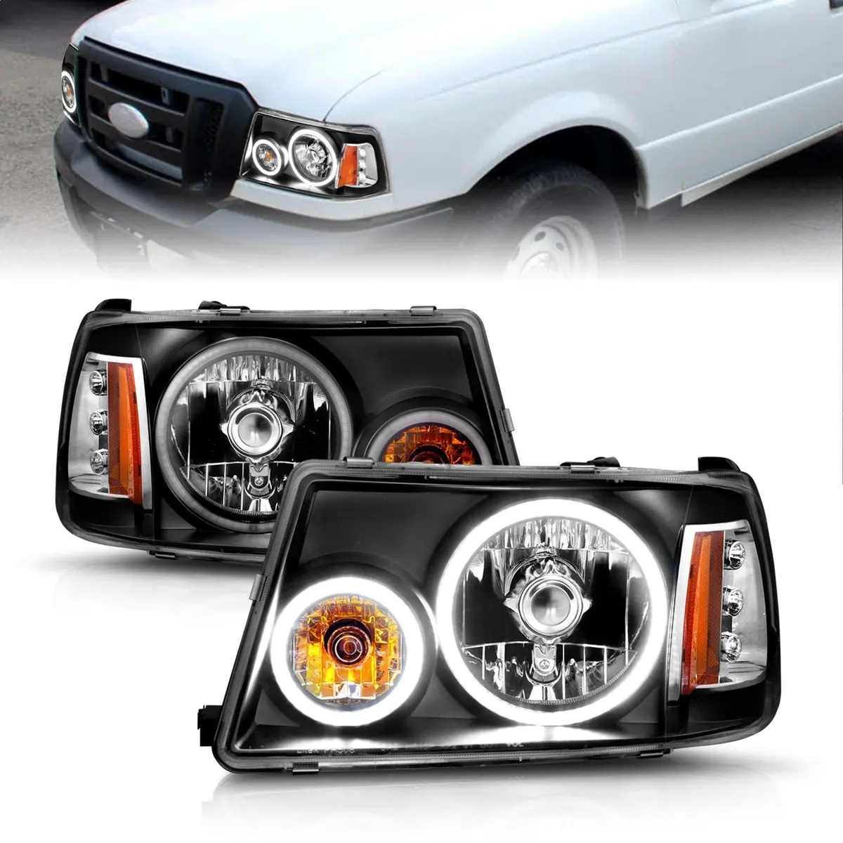 Anzo Usa 111152 Crystal Headlight Set W/Halo Fits 01-11 Ranger 1