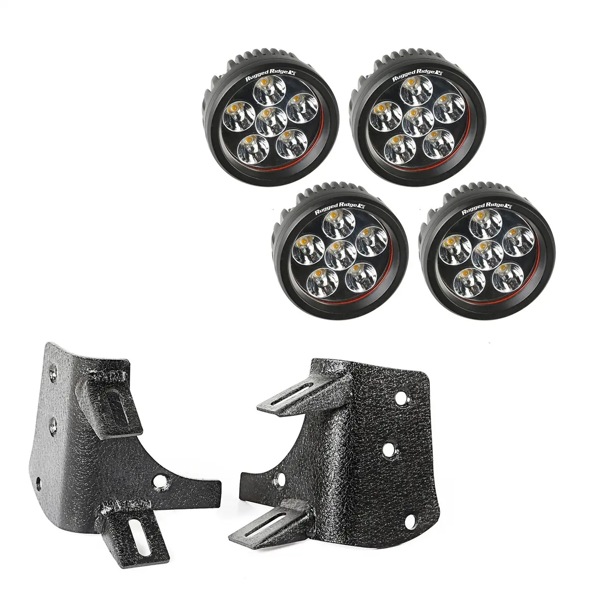 Rugged Ridge 11232.37 A-Pillar Led Kit Fits 97-06 Wrangler (Tj) 1