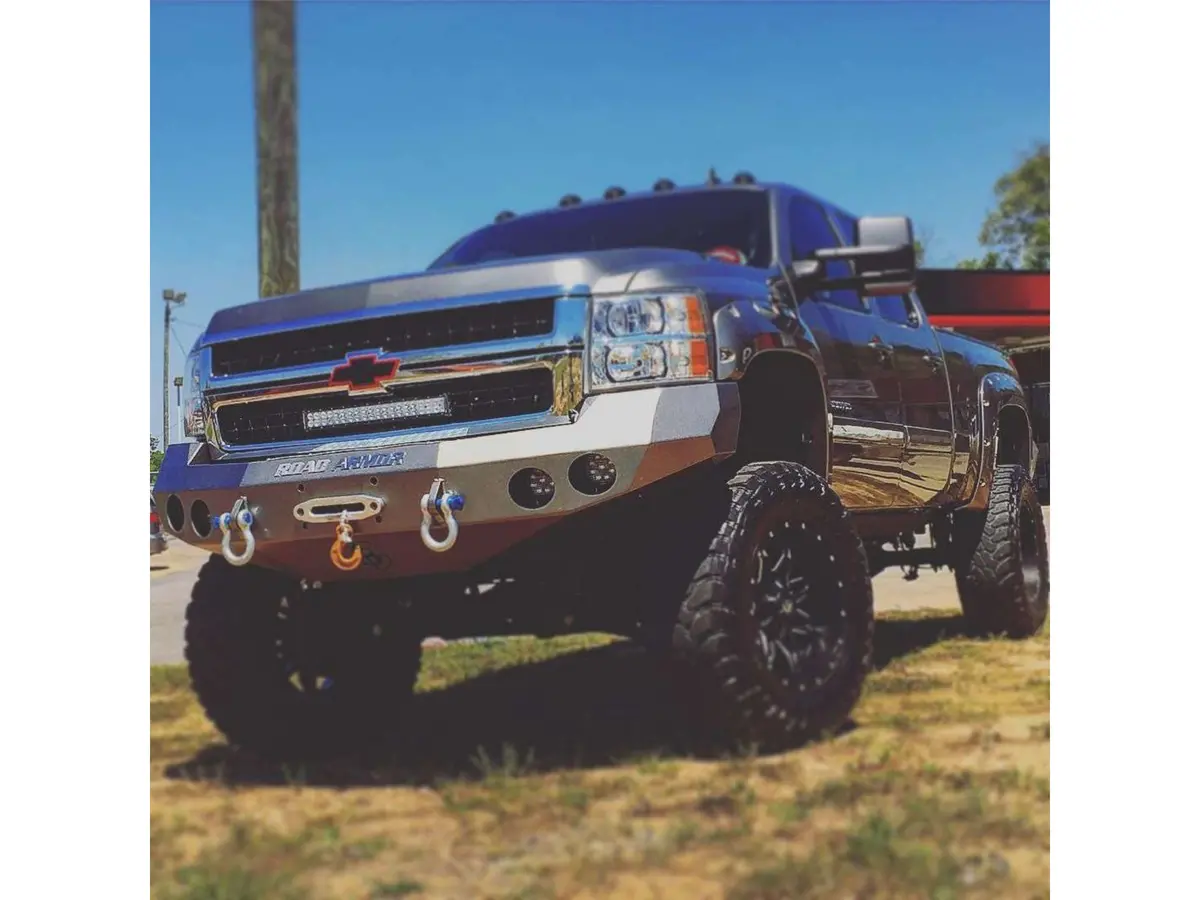 Road Armor Stealth Front Winch Bumper | Round Holes - Texture Black 2008-2010 Chevrolet 2500/3500 2