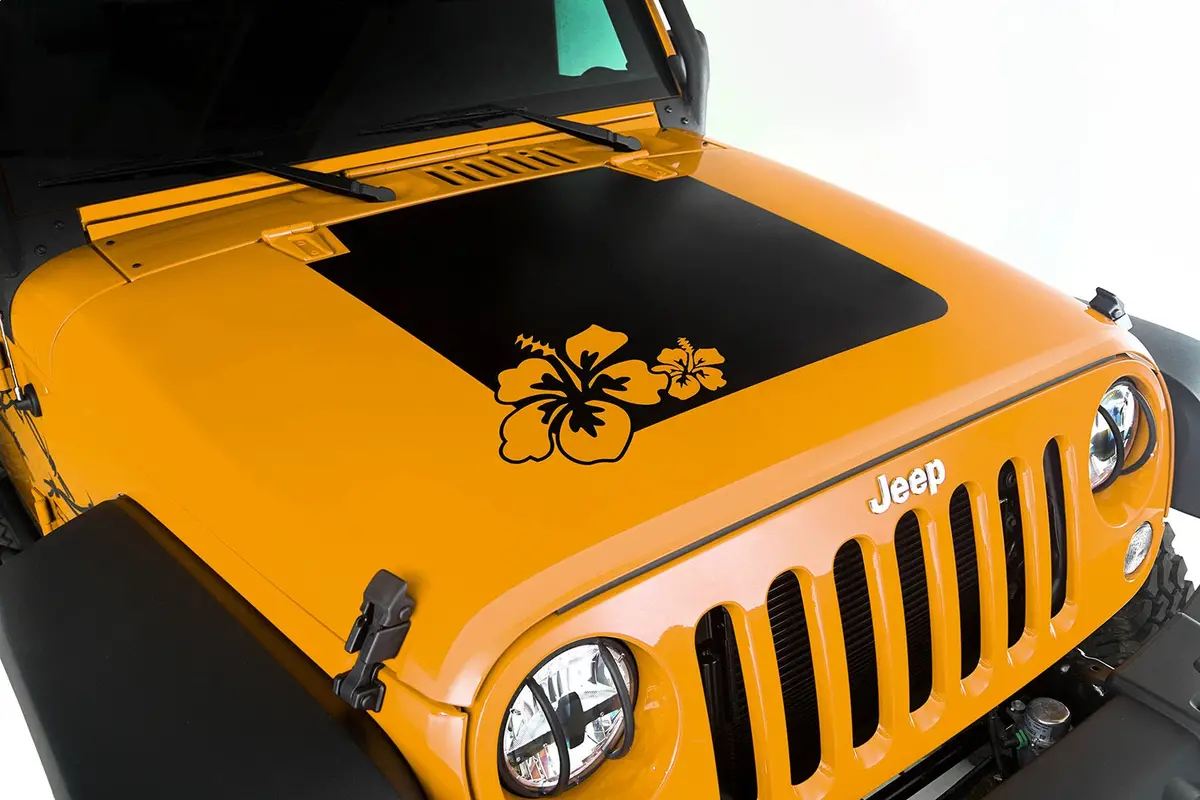 Rugged Ridge 12300.14 Hood Decal Fits 07-18 Wrangler (Jk) 1