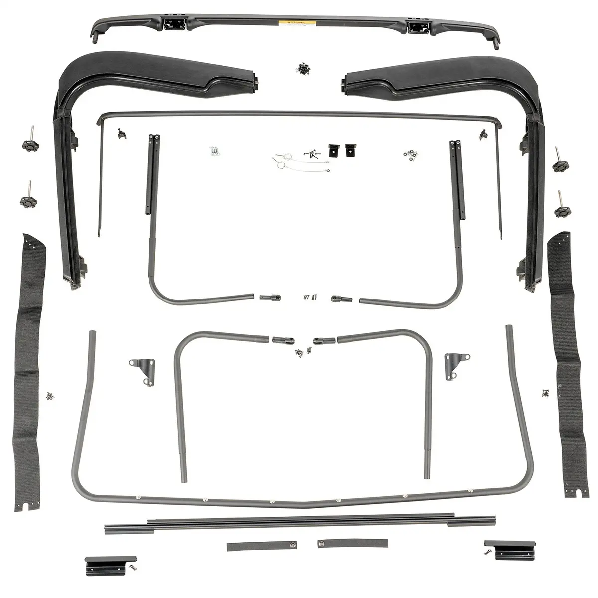 Rugged Ridge 13510.03 Factory Soft Top Hardware Fits 97-06 Wrangler (Tj) 1