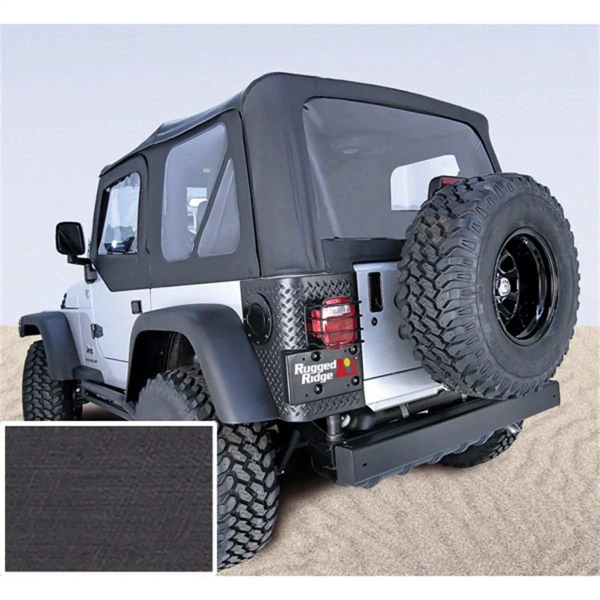 Rugged Ridge 13703.15 Fabric Replacement Top Fits 97-02 Wrangler (Tj) 1