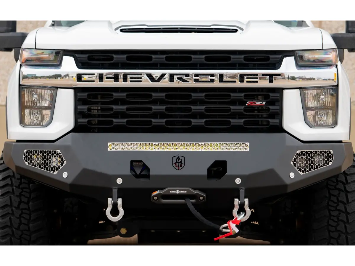 Road Armor Evolution Front Winch Bumper - Texture Black 2020-2023 Chevrolet 2500 3500 1