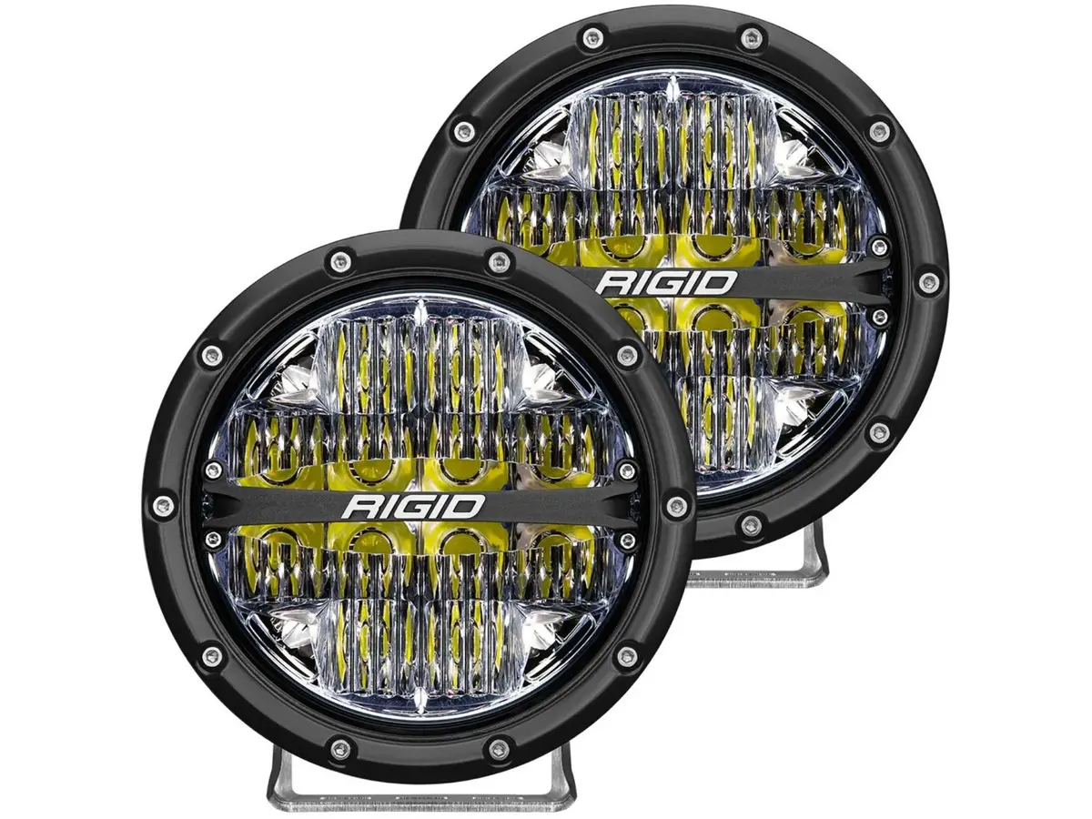 Rigid Industries 360-Series 6 Inch Led Off-Road Drive Optic With White Backlight| Pair 1