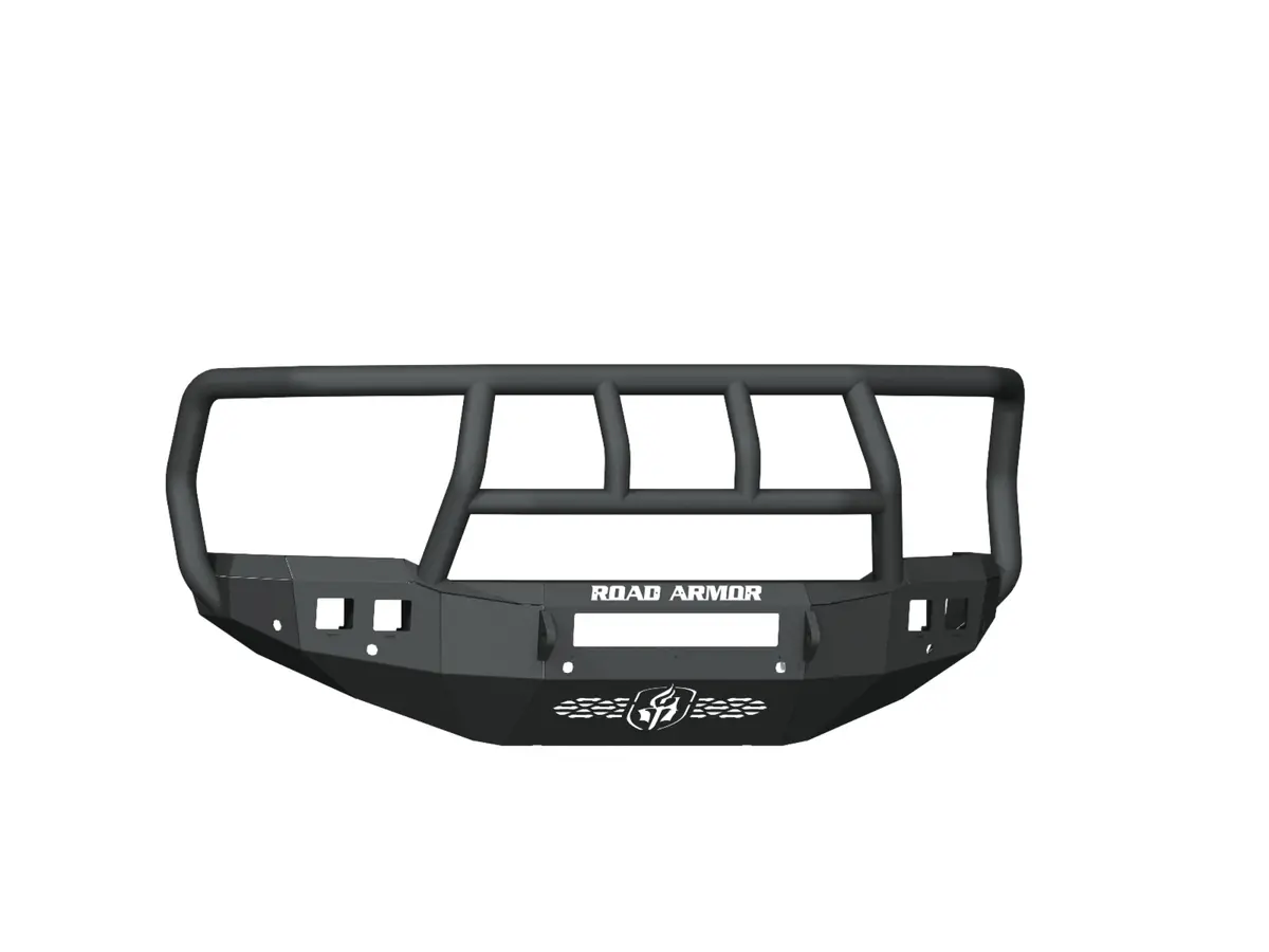 Road Armor Stealth Front Non-Winch Bumper Titan Ii Guard - Texture Black 2019-2024 Ram 2500/3500 1