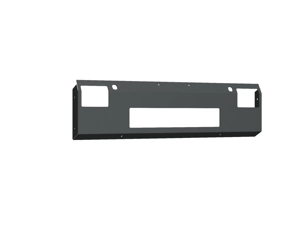 Road Armor Vaquero Front Bumper Accessory Non-Winch Plate - Texture Black 2019-2024 Ram 2500/3500 1