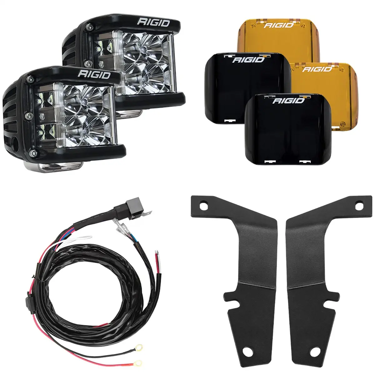 Rigid Industries 46703 A-Pillar D-Ss Series Light Mount Kit Fits 10-20 4Runner 1