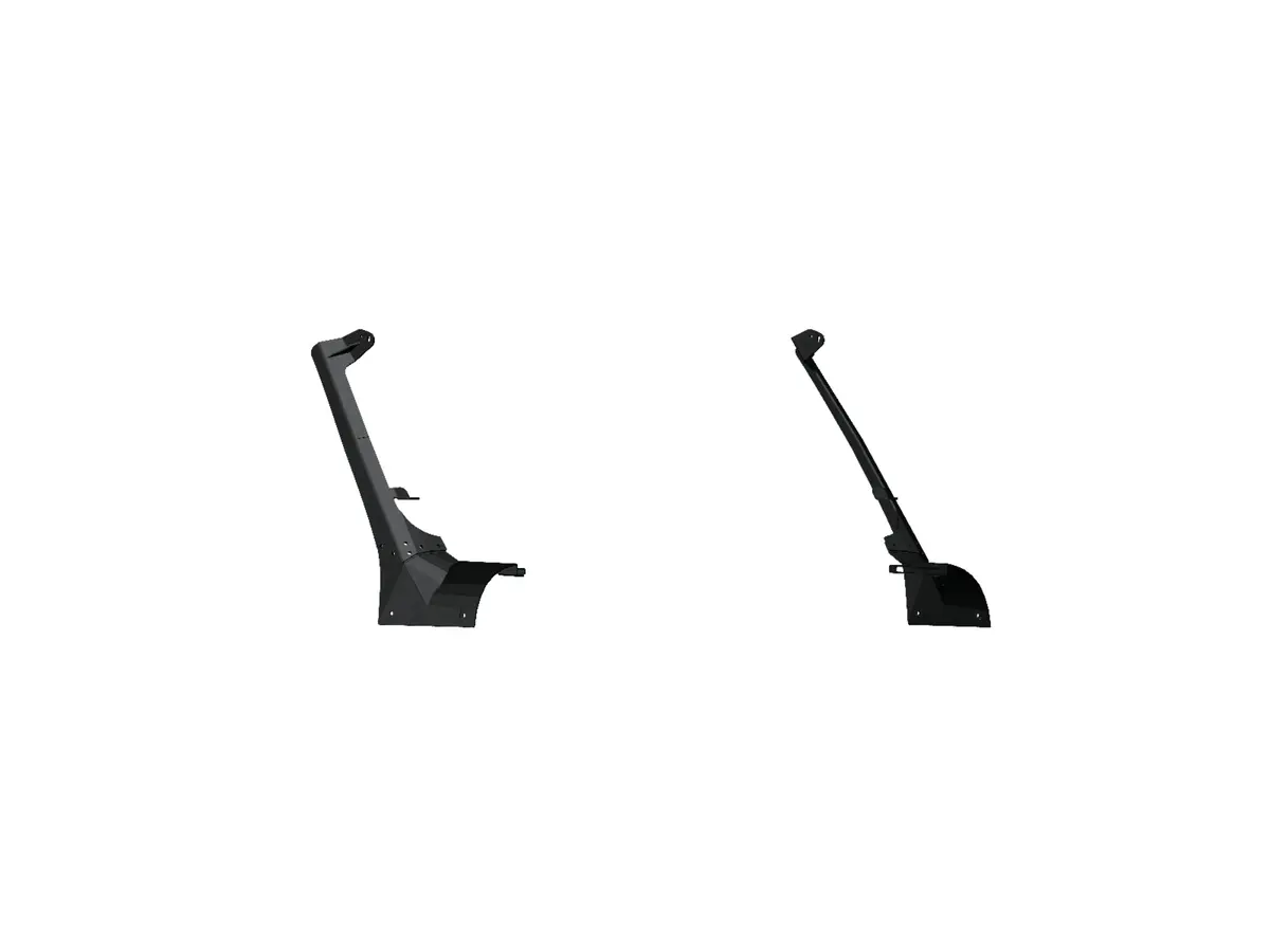 Road Armor Stealth Front A-Pillar Light Mounts | Rigid Adapt Array Only | Lower Light Mount - Texture Black 2018-2023 Jeep Jl/Jlu/Jt 1