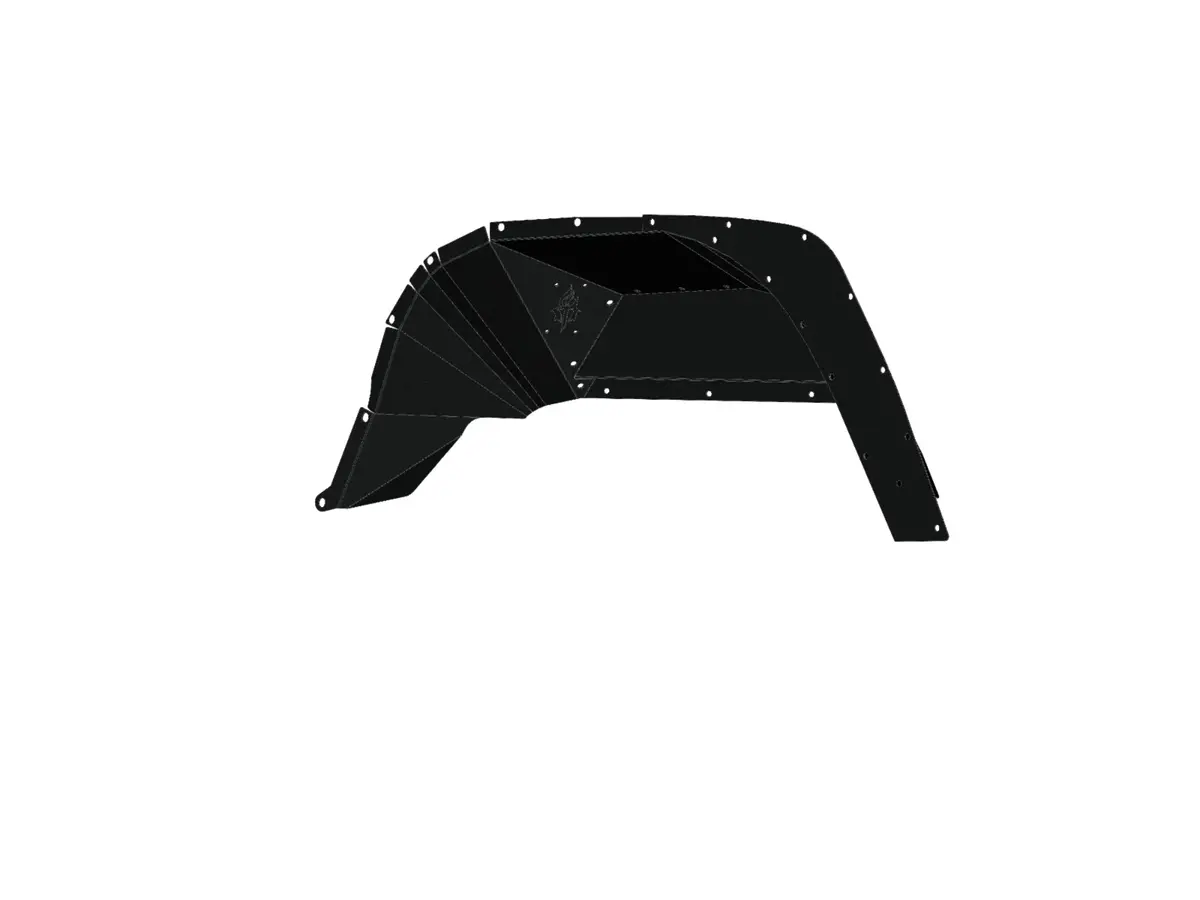 Road Armor Stealth Rear Fender Liners - Texture Black 2020-2023 Jeep Jt 1