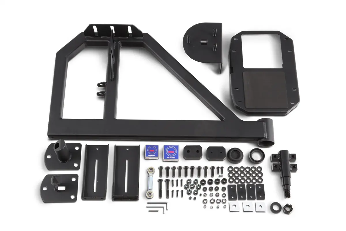 Body Armor 5298 Tire Carrier Single Action Fits Wrangler (Jk) Wrangler (Jl) 1