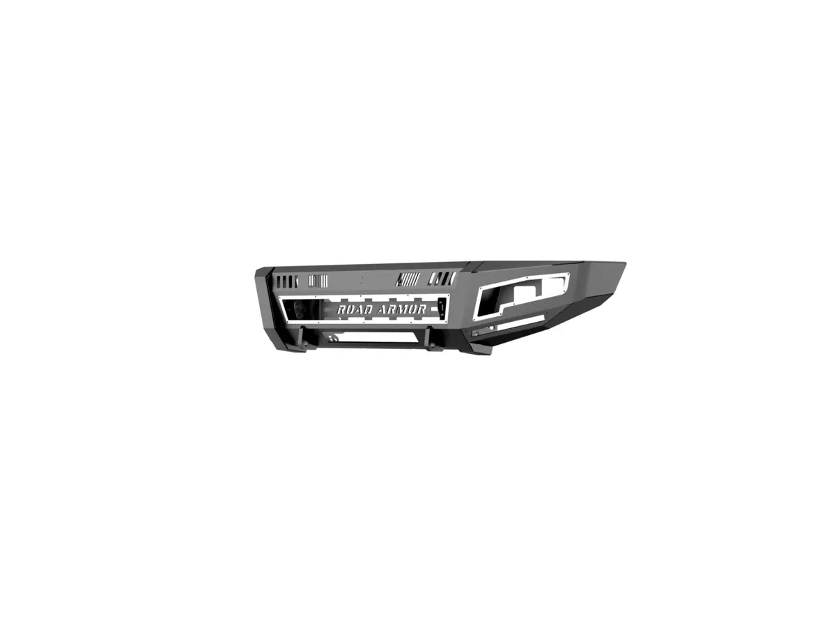 Road Armor Identity Front Bumper Full Kit | Shackle Center Section | Standard End Pods | Beauty Ring - Texture Black 2017-2022 Ford F-250/F-350 1