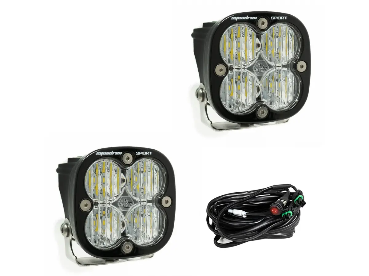 4 X Baja Designs Squadron Sport 3" Wide Cornering Led Pair (2 Pair) 1