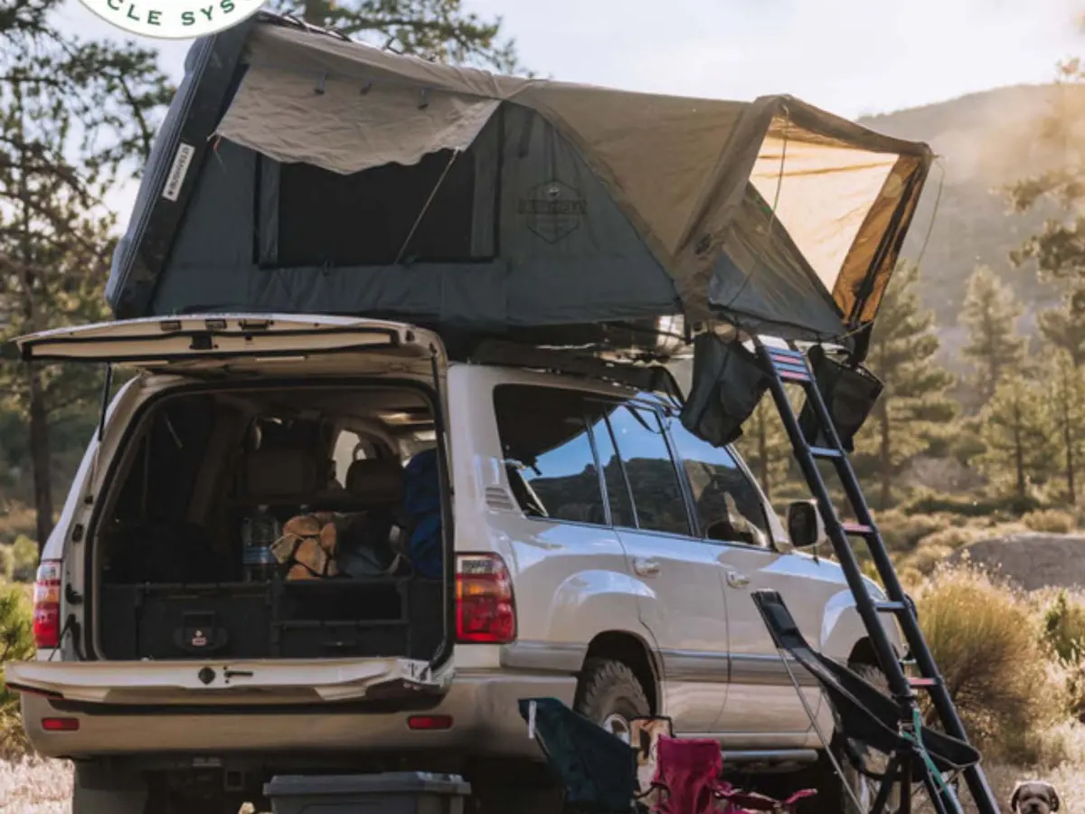 Overland Vehicle Systems Bushveld Ii Hard Shell Roof Top Tent - 2 Person 1