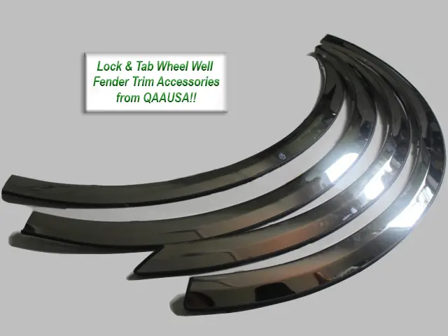 Qaa Wz18182 Polished Fender Trim 4Pc Fits 88-98 Silverado 1