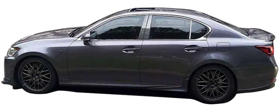Qaa Pp26108 Polished Pillar Post Trim 4Pc Fits 06-11 Gs Sedan 1