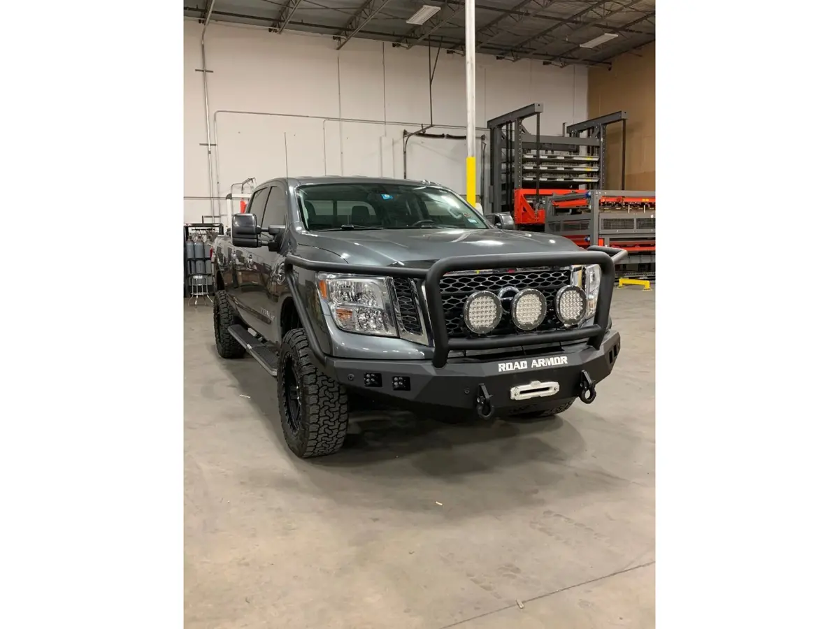 Road Armor Stealth Winch Front Bumper 2016-2019 Nissan Titan Xd St 1