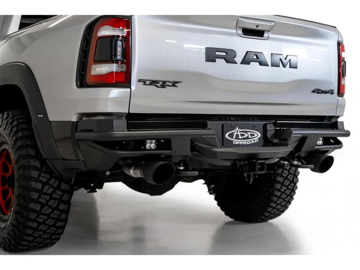 Addictive Desert Designs 2021 Dodge Ram 1500 Trx Pro Bolt-On Rear Bumper Without Sensors 1