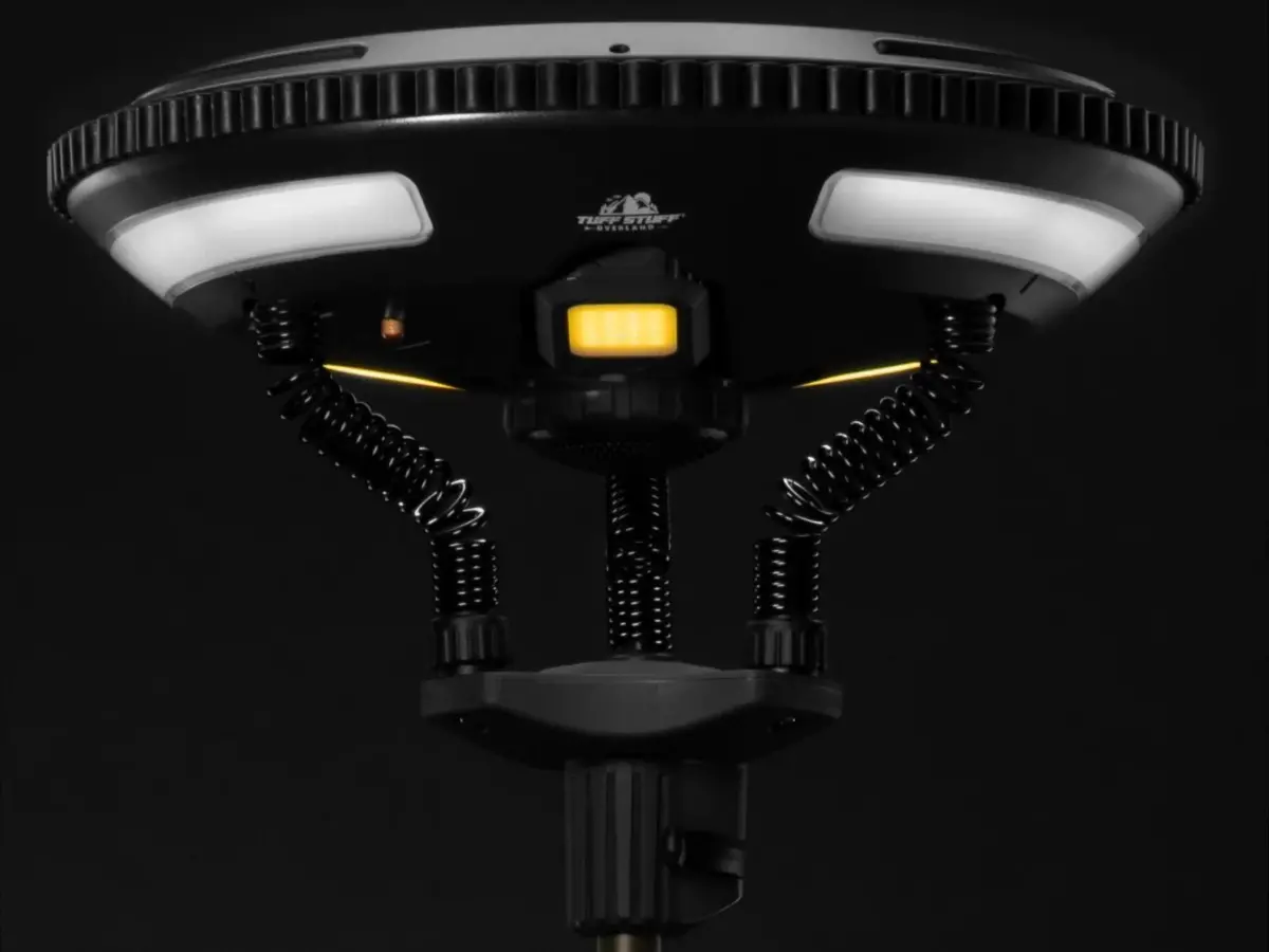 Tuff Stuff Halo 9.75" Solar Freestanding Light With Speaker 1