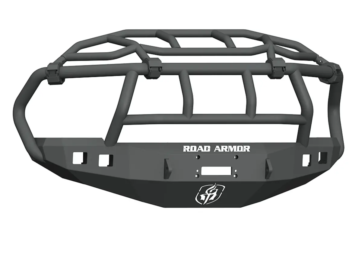 Road Armor Stealth Front Winch Bumper Titan Ii Guard | Intimidator - Texture Black 2010-2018 Ram 2500/3500/4500/5500 1