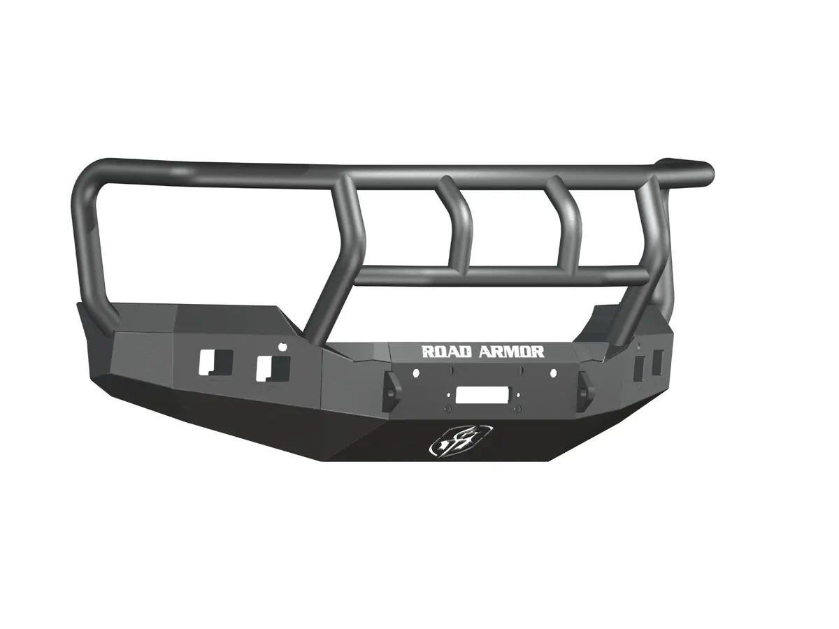 Road Armor Stealth Front Winch Bumper Titan Ii Guard - Texture Black 2015-2019 Gmc 2500/3500 1