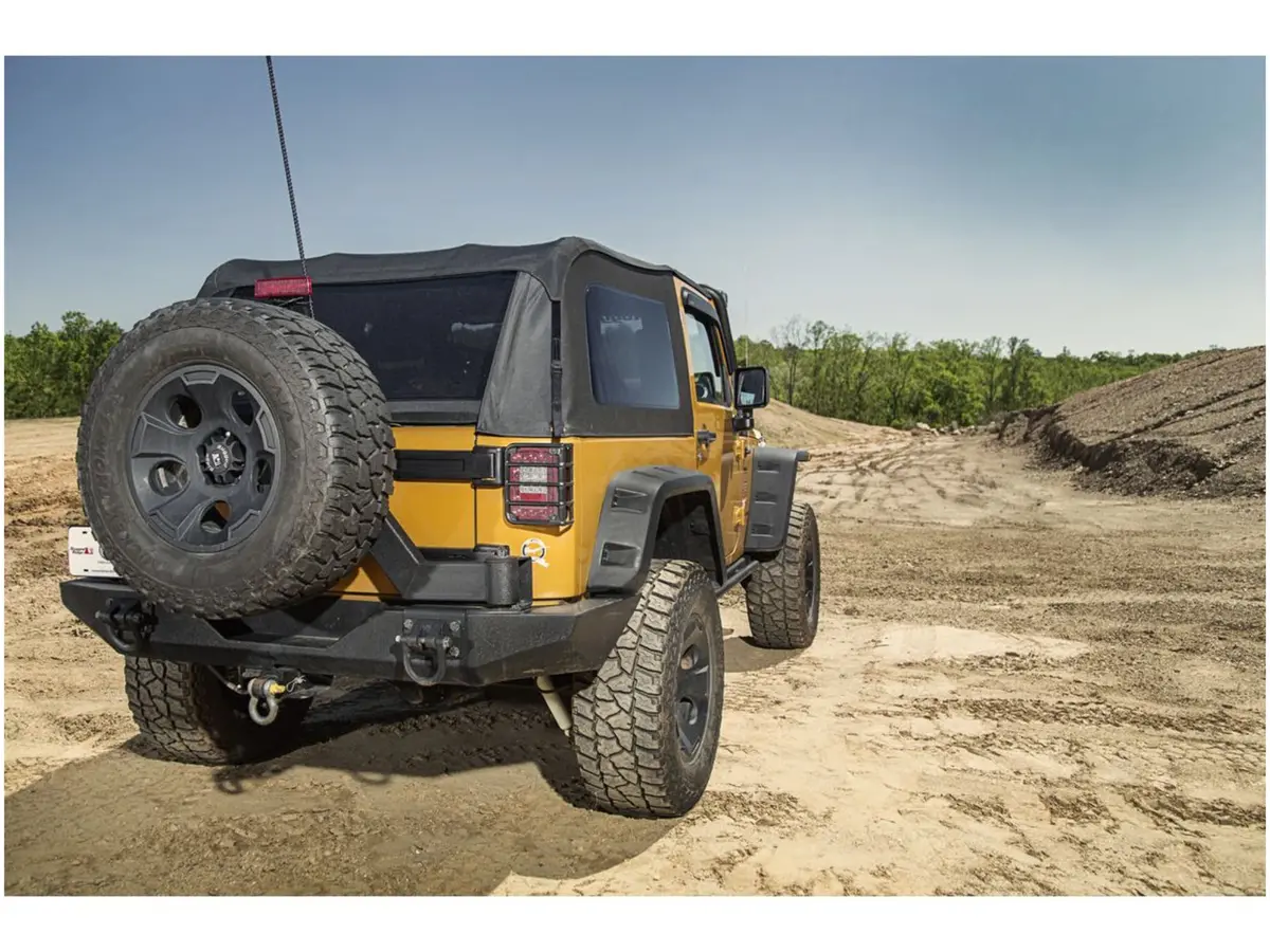 Rugged Ridge Xhd Rear Bumper For 2007-2018 Jeep Wrangler Jk 2