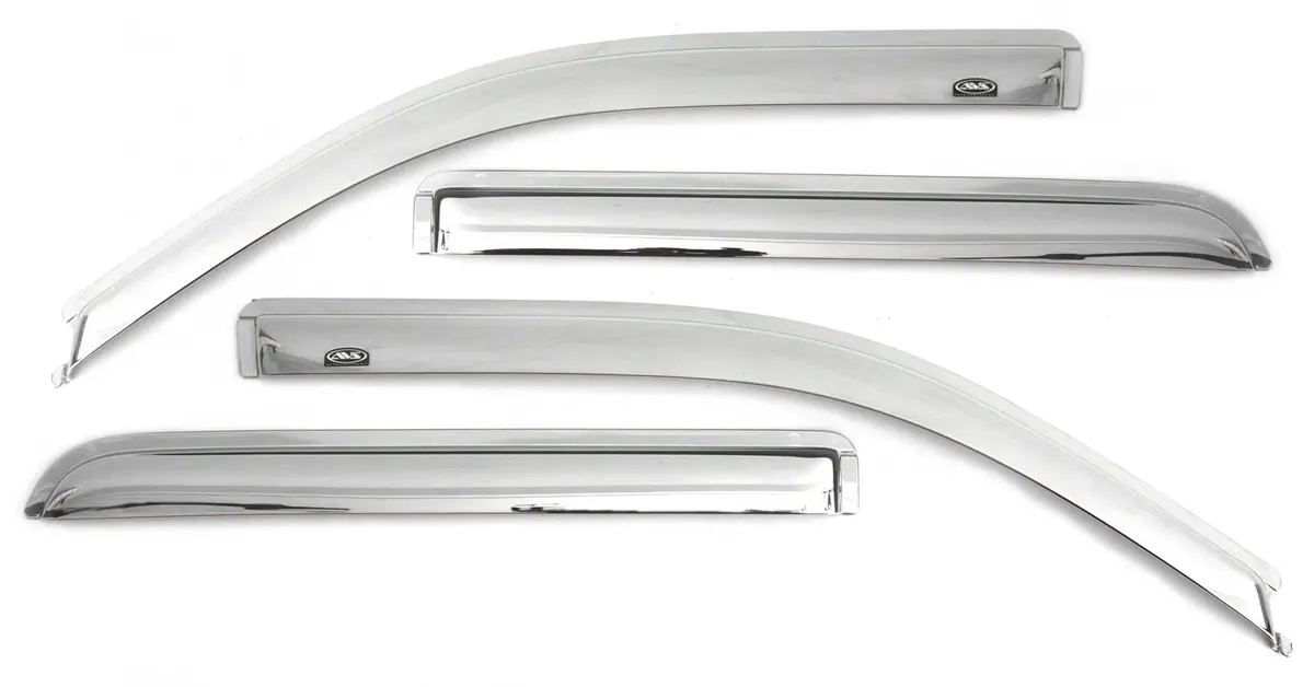 Auto Ventshade 684528 Chrome Ventvisor Deflector 4 Pc. 1