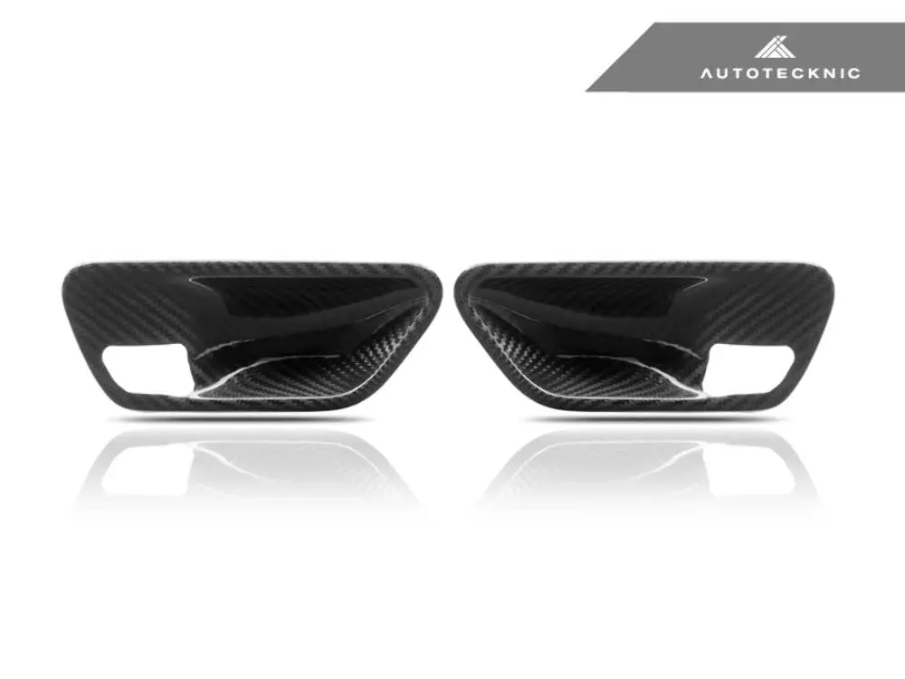 Autotecknic Bm-0360 Dry Carbon Interior Door Handle Trim Set For Bmw F Chassis 1