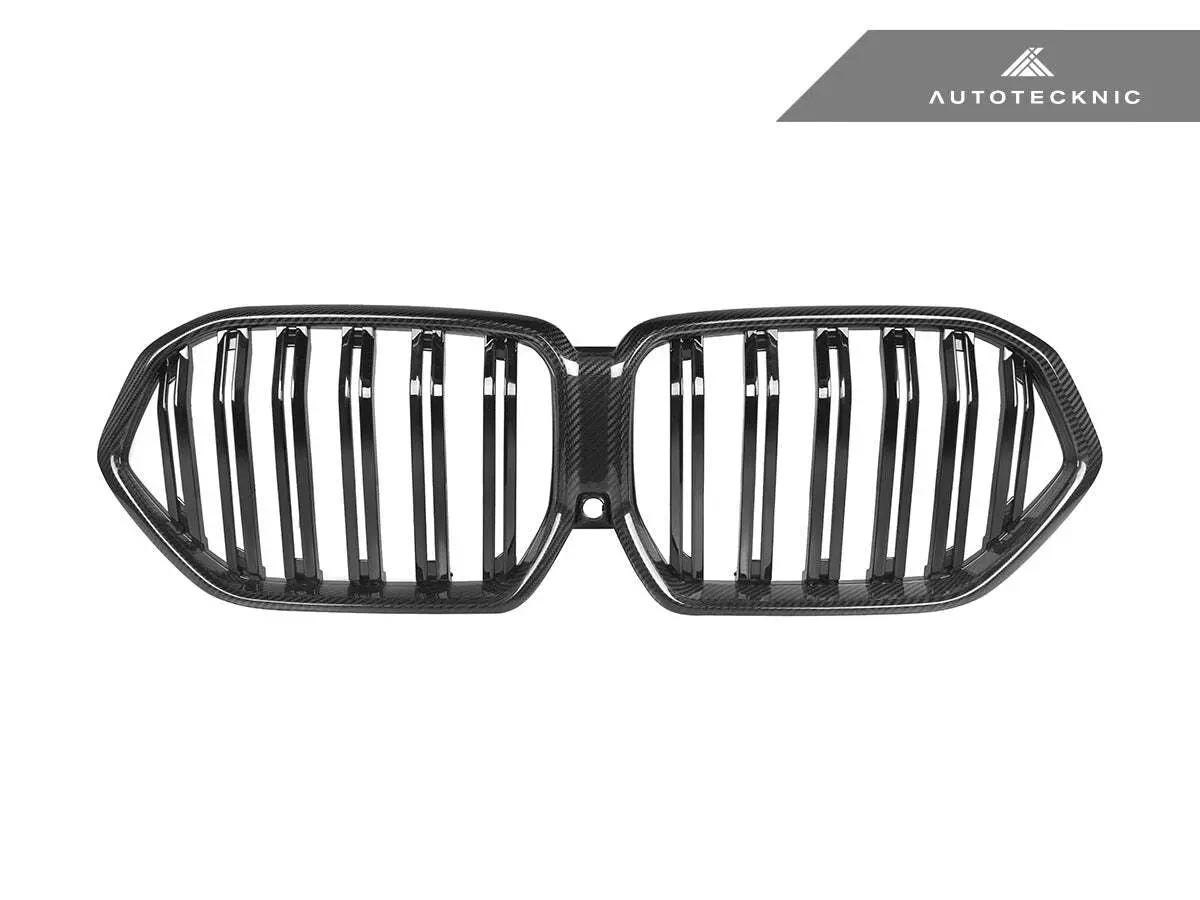 Autotecknic Bm-0616-Lci-Ds-Cf Dual Slat Carbon Fiber Front Grille G06 X6 Lci 1
