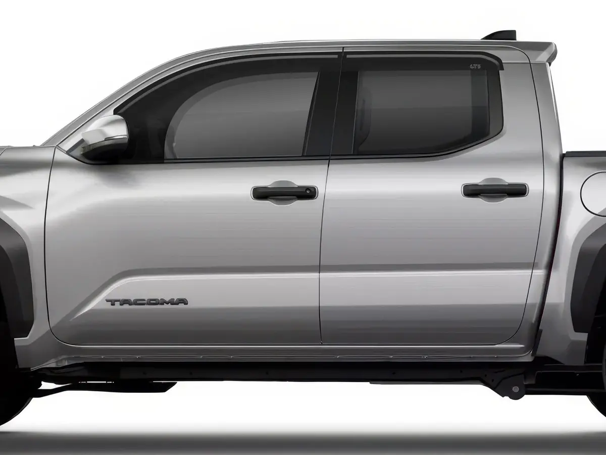 Gt Styling 82191S Smoke Bubble Extended Ventgard Fits 24-26 Tacoma Double Cab 1