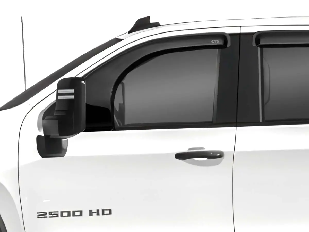 Gt Styling 82741S Smoke Bubble Extended Ventgard Fits 20-26 Silverado 2500, 3500 1