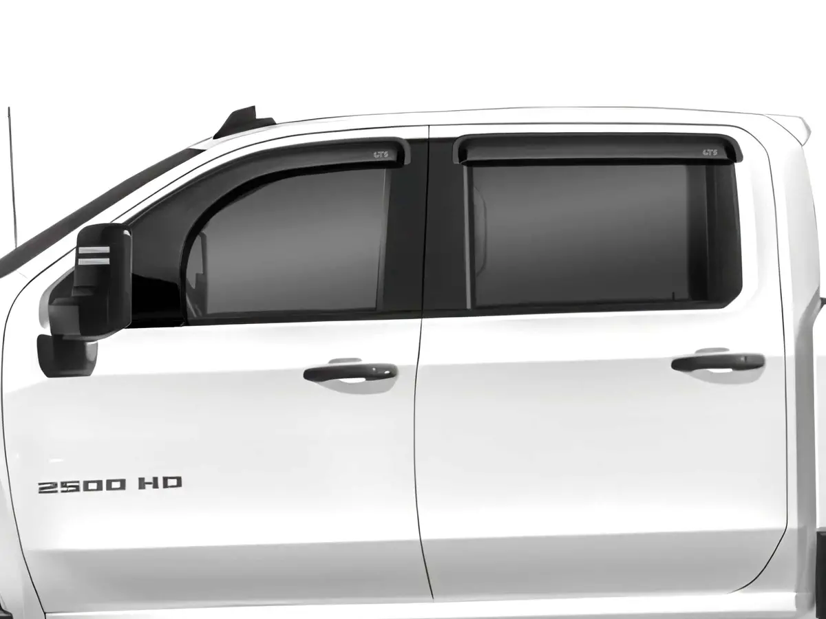 Gt Styling 82742S Smoke Bubble Extended Ventgard Fits 20-26 Silverado 2500, 3500 1