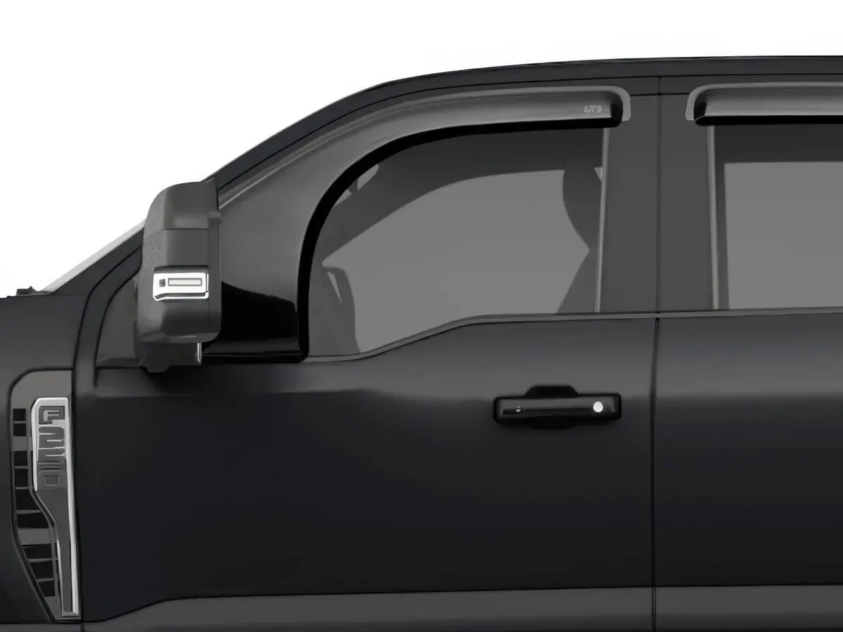 Gt Styling 82981S Smoke Bubble Extended Ventgard Fits 17-26 F-250 Super Duty 1