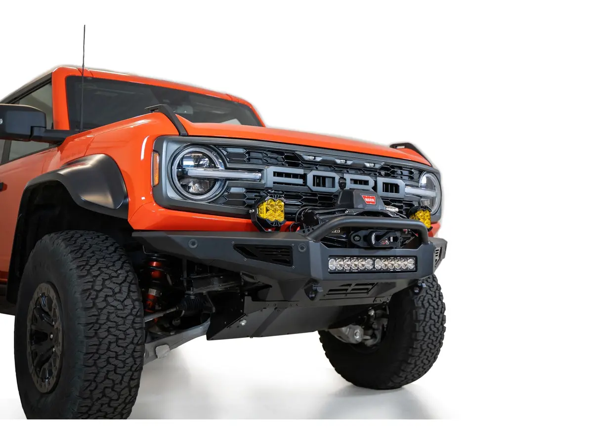 Addictive Desert Designs 2022-2023 Bronco Raptor Rock Fighter Winch Front Bumper 1