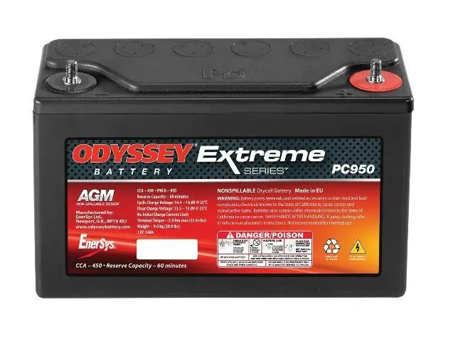 Odyssey Battery Ods-Agm30e Extreme Racing Battery 1