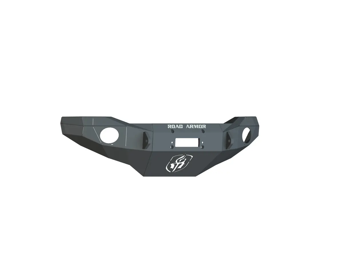 Road Armor Stealth Front Winch Bumper | Round Holes - Texture Black 2006-2014 Toyota Fj Cruiser 1