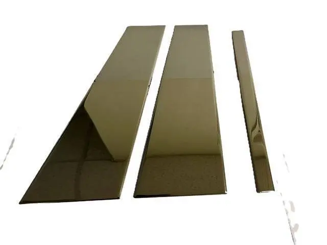 Qaa Polished Pillar Post Trim 6Pc Fits 21-26 Grand Cherokee L 1
