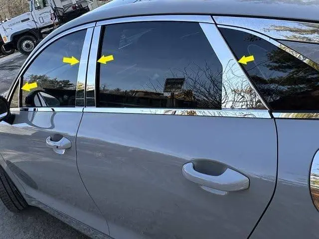 Qaa Pp71807 Polished Pillar Post Trim 8Pc Fits 21-26 K5 Sedan 1