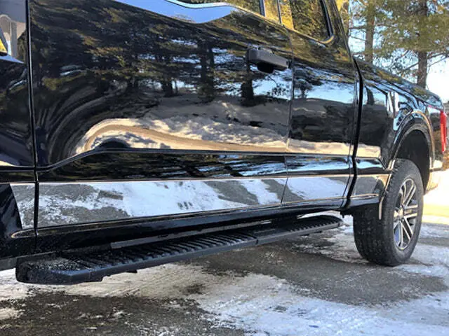 Qaa Polished Upper Rocker Trim 12Pc Fits 21-26 F-150 Super Cab 1