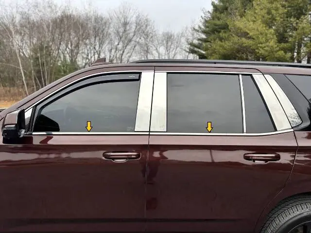 Qaa Ws61255 Polished Window Sill Trim 4Pc Fits 21-26 Escalade 1