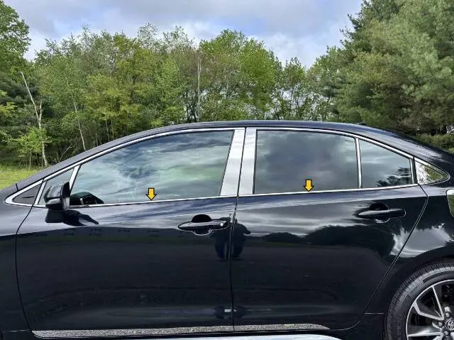 Qaa Ws70112 Polished Window Sill Trim 4Pc Fits 20-26 Corolla Sedan 1