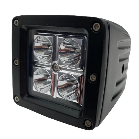 Race Sport Rs-4L-3X316w 3X3in 16W 4-Led Cree Cube Spot Light W Optional Cover 1