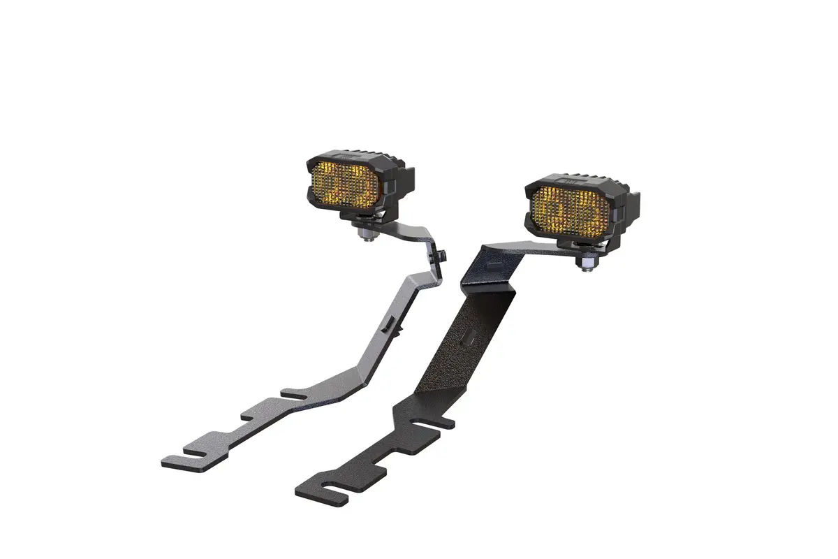 Morimoto 2B-Plr-Baf079-0004 Led Pod Lights Yellow Combo Beam For 19-26 Ram 1500 1