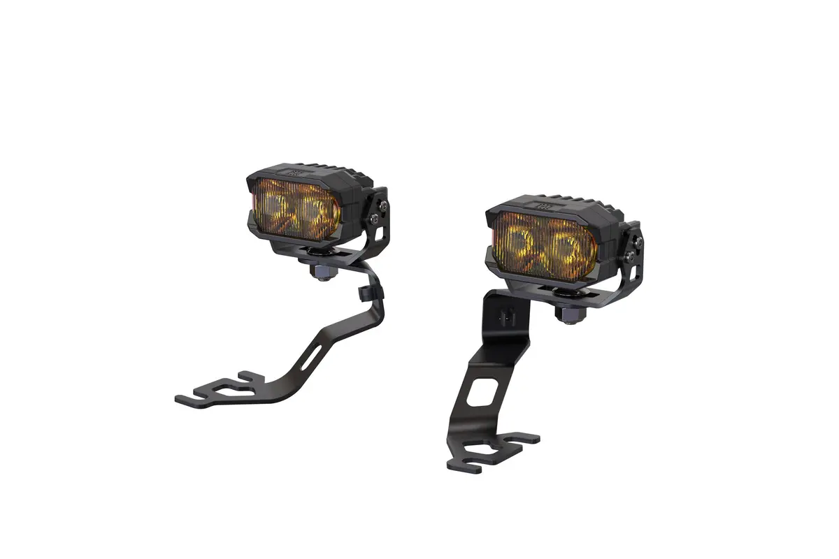 Morimoto 2B-Plr-Baf143-0016 Led Pod Lights Yellow Flood Beam For 09-21 370Z 1