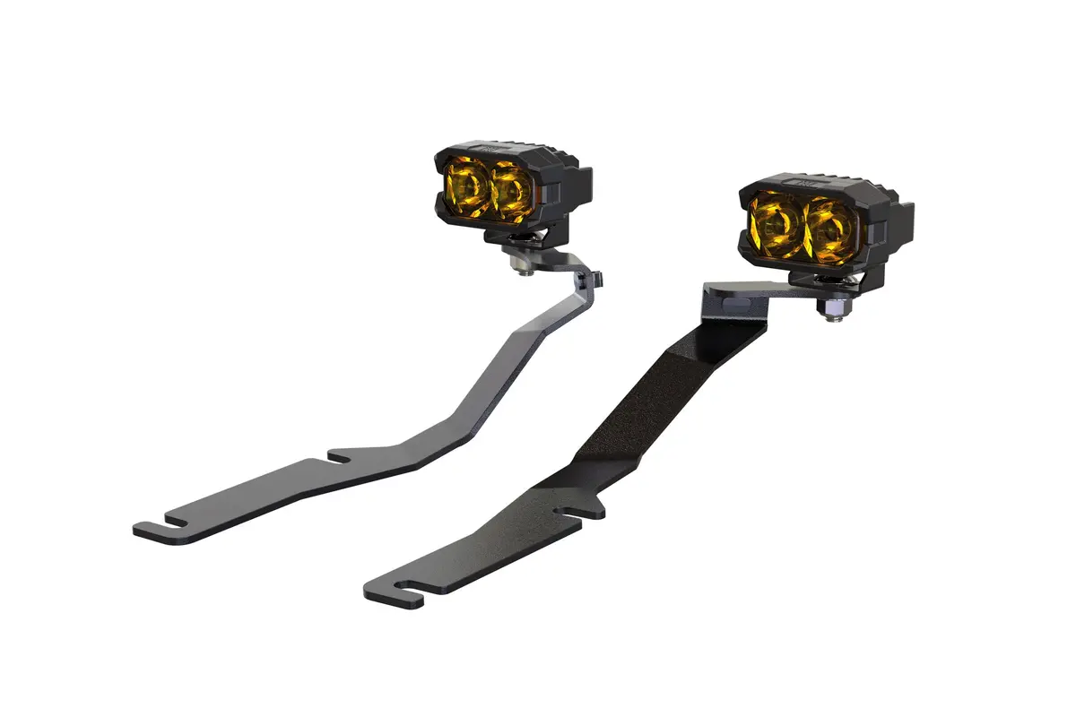 Morimoto Led Pod Lights Yellow Combo Beam For 08-23 Challenger 2B-Plr-Baf144-0004 1