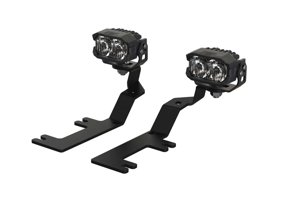 Morimoto Led Pod Light Kit Hxb White Flood Beam Fits 14-18 Silverado 1500 2B-Plr-Kit-1352 1
