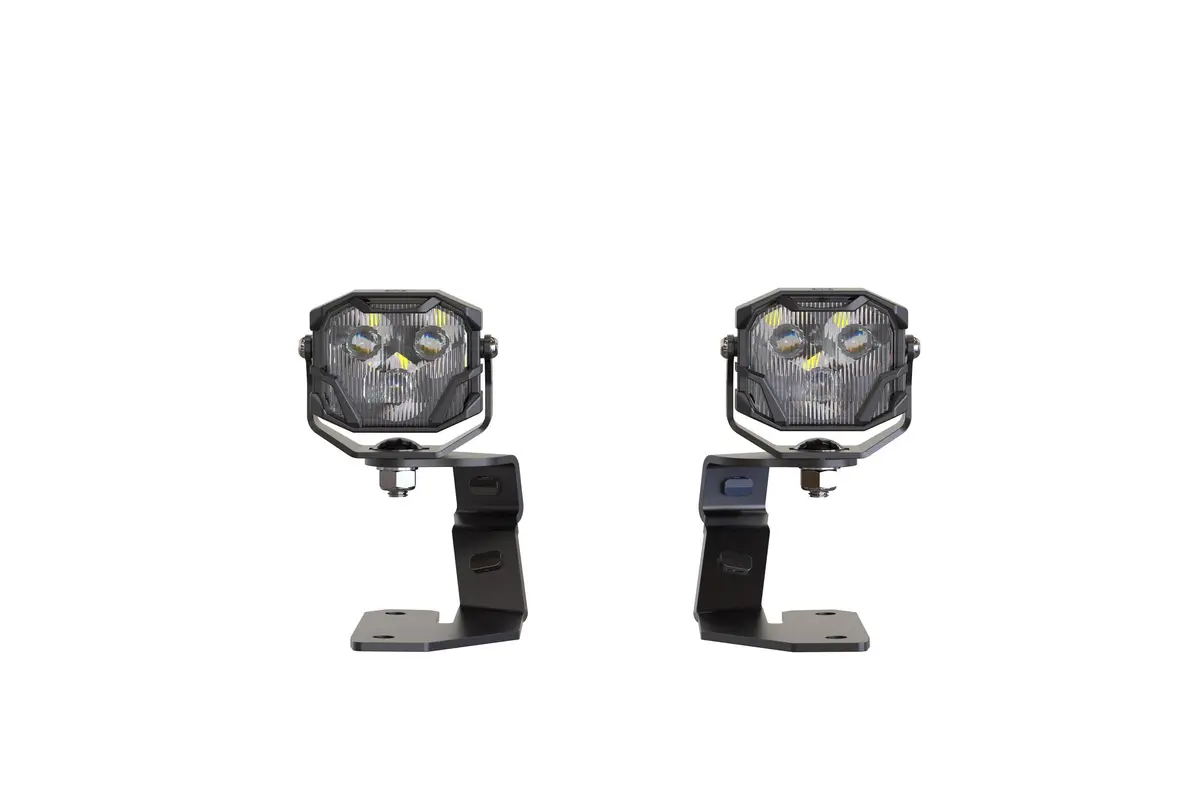 Morimoto 4B-Plr-Baf043-0012 Led Pod Lights Yellow Wide Beam For 03-10 Cayenne 2