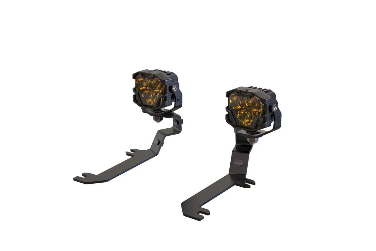 Morimoto Led Pod Lights Yellow Wide Beam For 19-26 Silverado 1500 4B-Plr-Baf091-0006 1
