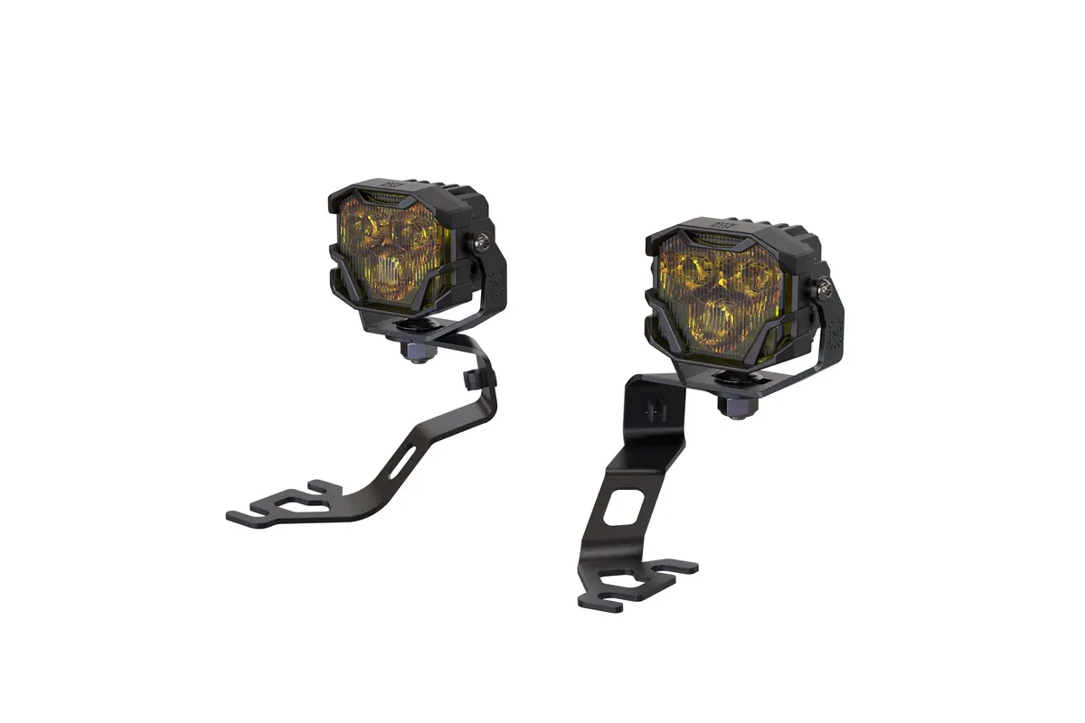 Morimoto 4B-Plr-Baf143-0002 Led Pod Lights Yellow Spot Beam For 09-21 370Z 1