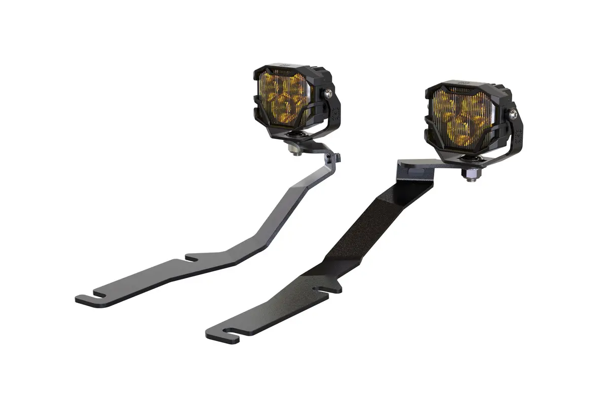 Morimoto 4B-Plr-Baf144-0003 Led Pod Lights White Combo Beam For 08-23 Challenger 1
